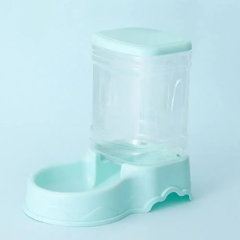Automatic Pet Feeder & Water Fountain 3.8L (128 fl oz) PP Food Dispenser for Cats & Dogs blue-Feeder