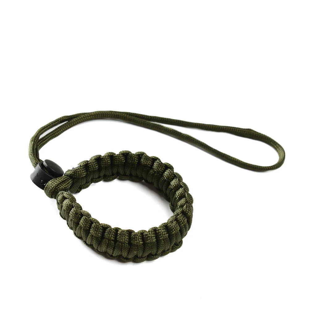 Hands-Free Dog Leash Wrist Strap 22cm (8.6 in) Adjustable Anti-Fall Wristband for Retractable Leashes, Small to Large Dogs & Puppies Green