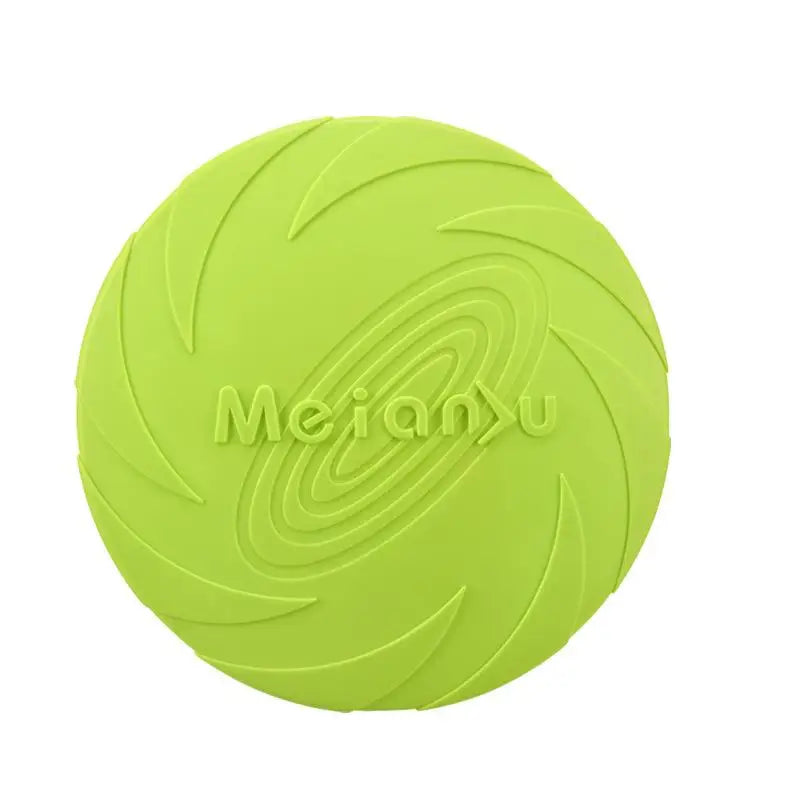OUZEY Bite Resistant Flying Disc Toys For Dog Multifunction Pet Puppy Training Toys Outdoor Interactive Game Pet Dogs Products green