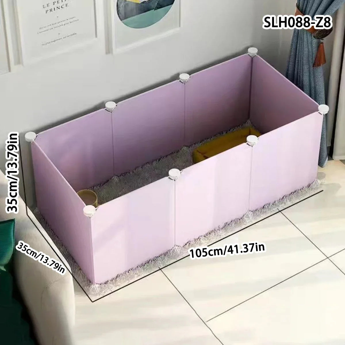 Dog Pet Fence Indoor Isolation Gate Dog Cage Small Dog Iron Guardrail Freely Combinable Cat and Dog Pet Fence Slh088-Z8
