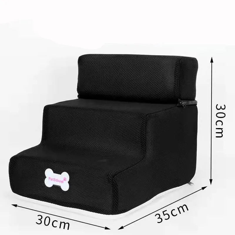 3-Step Pet Stairs for Small Dogs and Cats - Removable Washable Non-Slip Ramp Ladder three floors 1 China Mainland