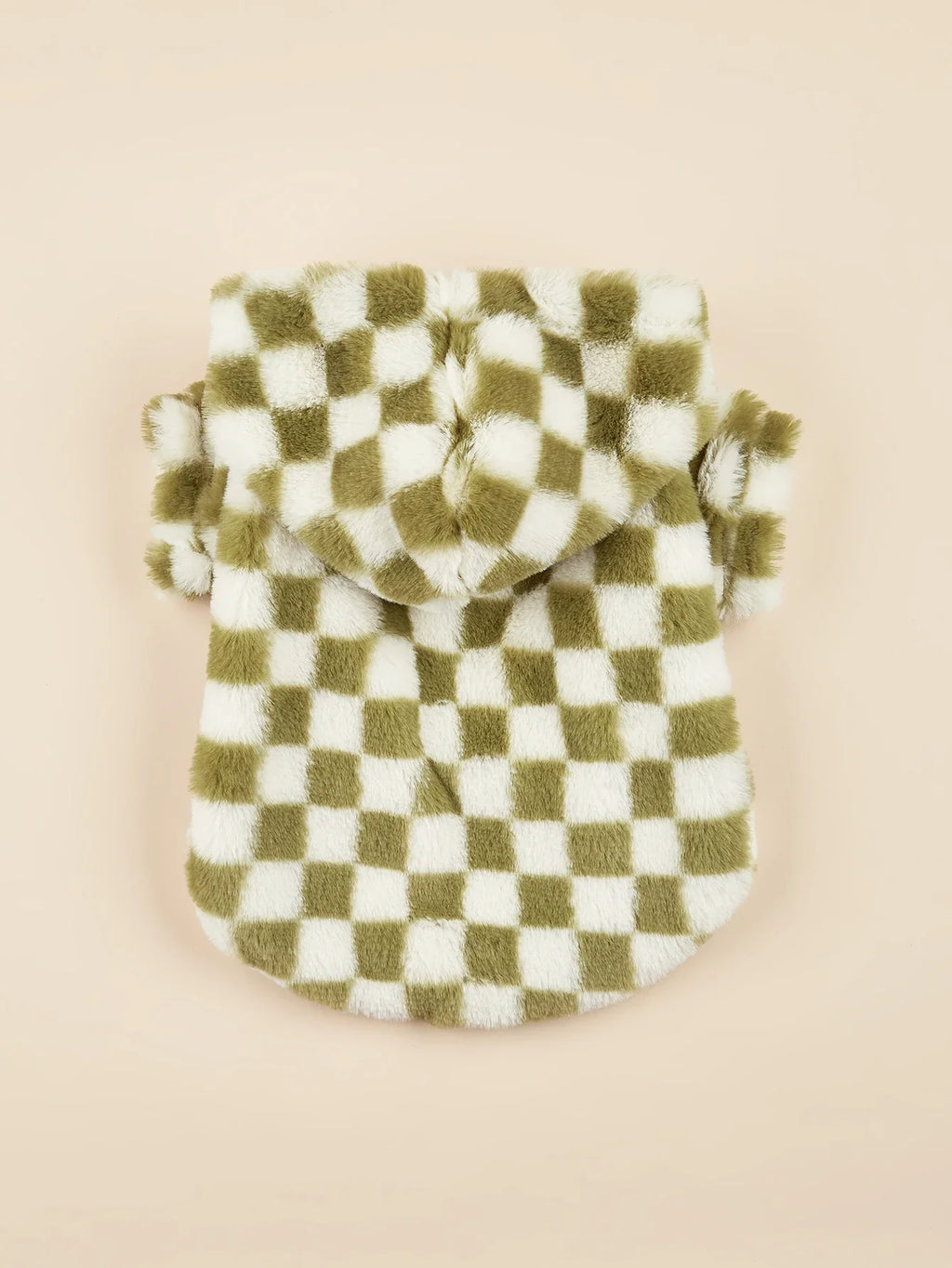 Pet Clothes for Dog Cat Puppy Hoodies Coat Plaid Sweatshirt Dog Warm Outfits for Small Medium Dog for Autumn Winter Green