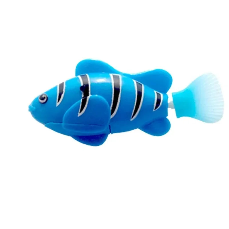 Cat Toy LED Inductive Interactive Swimming Robot Fish Toys Glowing Electric Fishs Stimulate Kitten Hunting Instinct Pet Products Fish K