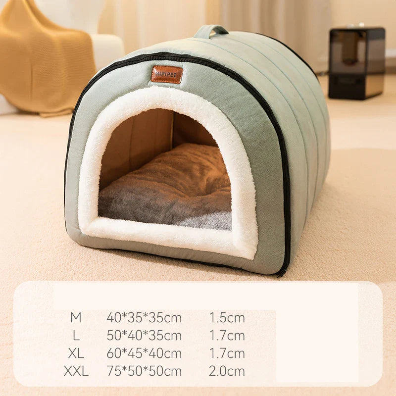 Self-Warming Pet Bed Cozy Cave Cat & Puppy House Indoor Sleeping Tent Nest for Small to Medium Dogs and Cats 1