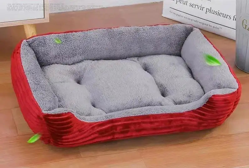 Large Plush Pet House Bed — Deep Sleeping Calming Dog & Cat Cushion for Puppies and Small Breeds (Chihuahua) 8