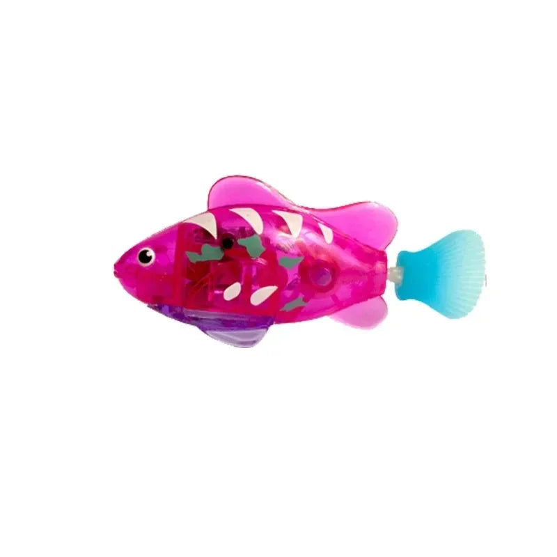 Cat Toy LED Inductive Interactive Swimming Robot Fish Toys Glowing Electric Fishs Stimulate Kitten Hunting Instinct Pet Products Fish B