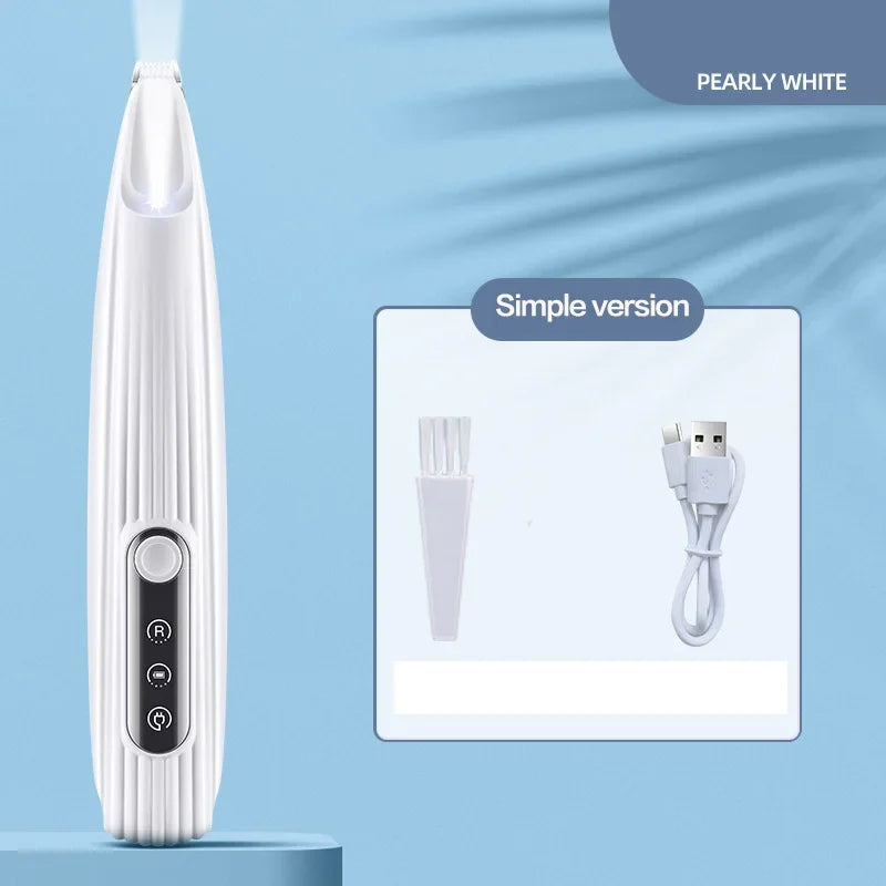 Dog Paw Trimmer with LED Light & Display — Cordless Waterproof Pet Hair Trimmer, 18mm Stainless Steel Blade Simple version CN