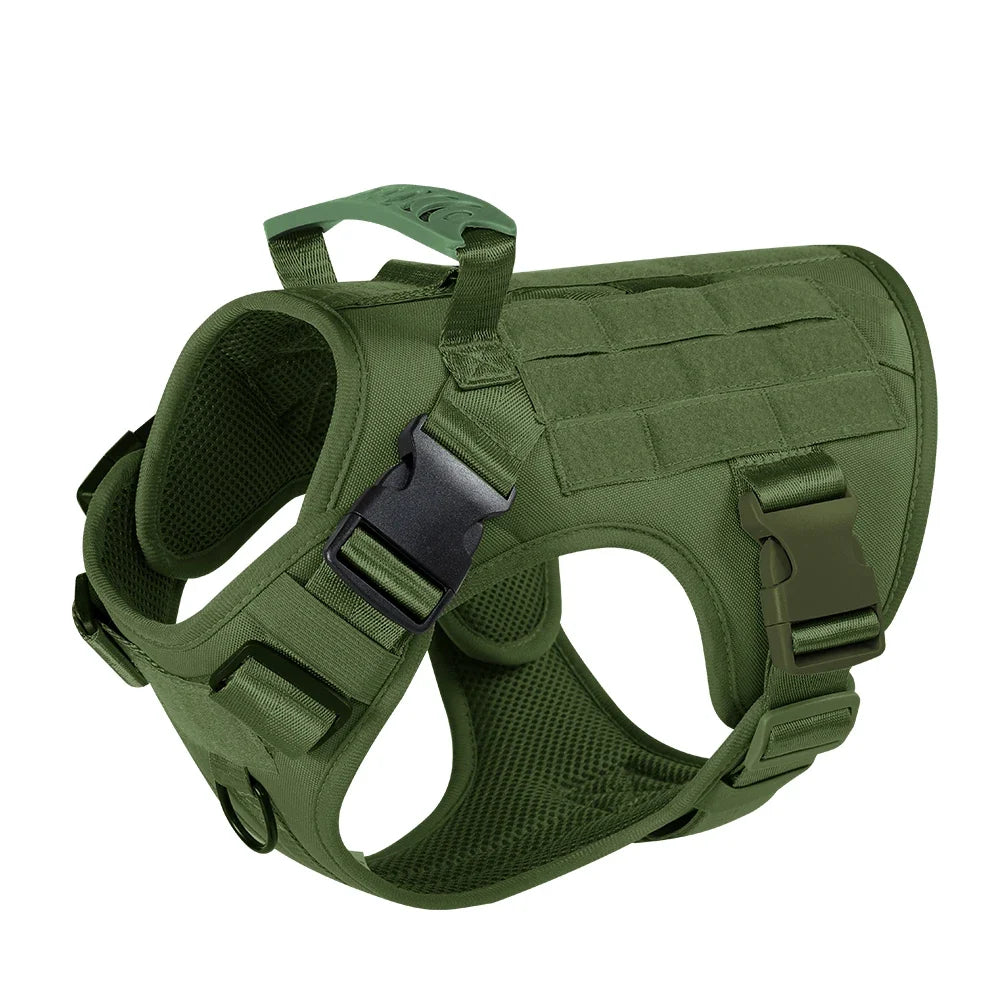 Dog Tactical Harness Vest Pet Dog Harness for Medium Large Dogs Reflective Dog Harness No Pull with Durable Soft Handle