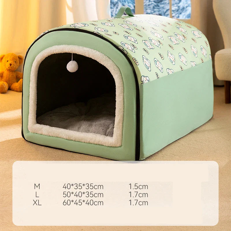 Self-Warming Pet Bed Cozy Cave Cat & Puppy House Indoor Sleeping Tent Nest for Small to Medium Dogs and Cats 4