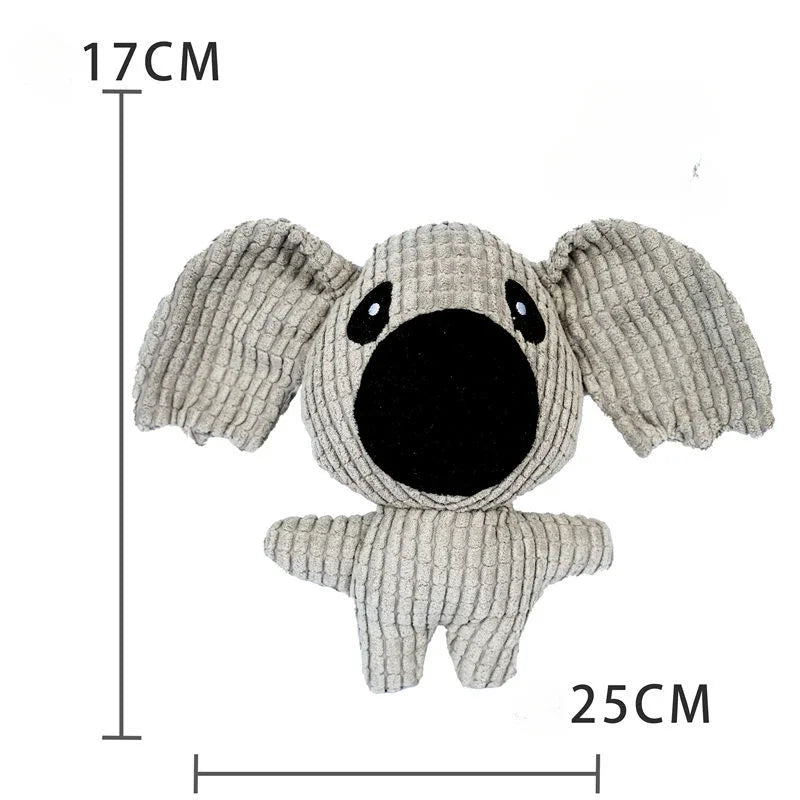 Fleece Dog Chew Toy - Soft Puppy Teething & Tug Toy for Small Dogs Koala