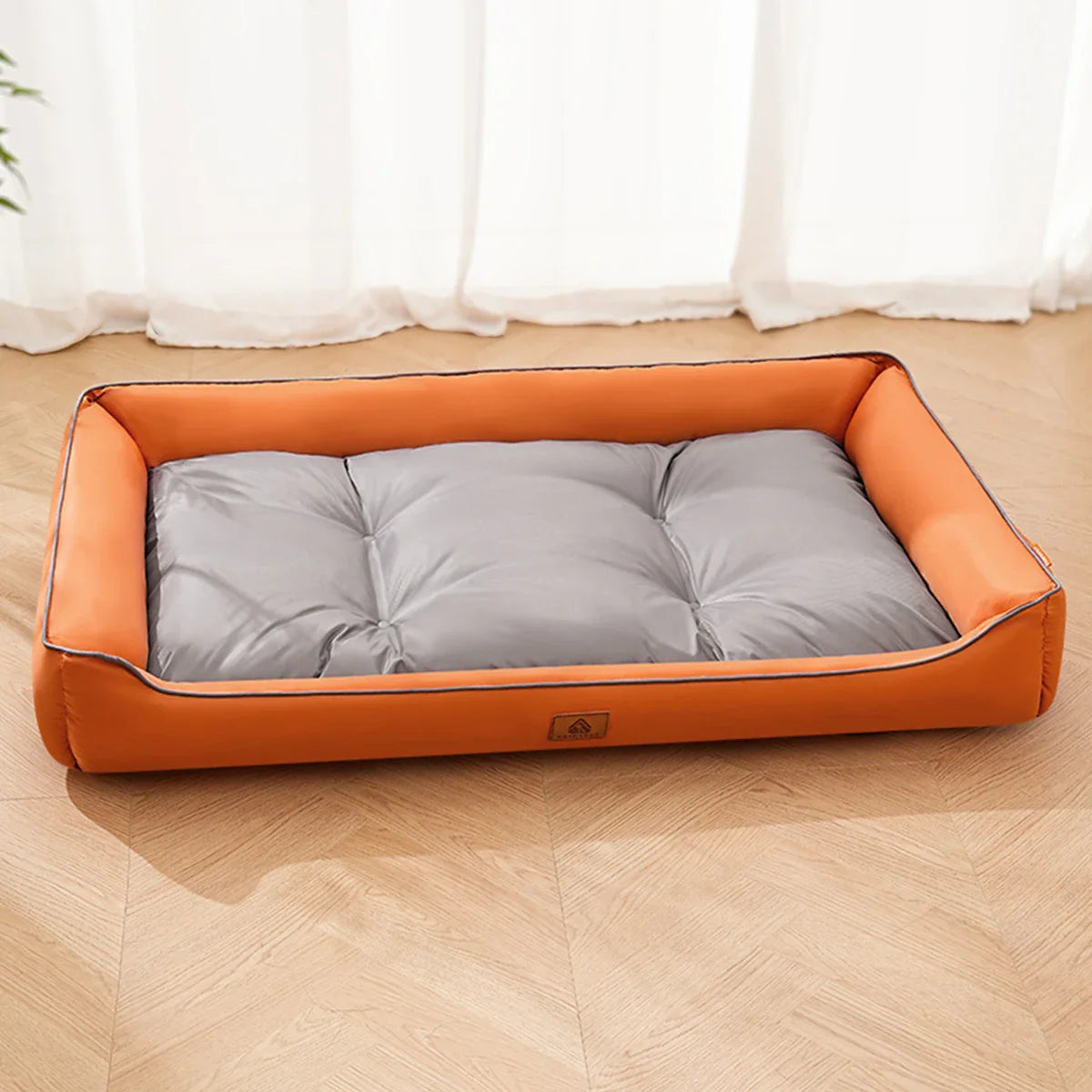 Large Waterproof Cooling Dog and Cat Bed Removable Washable Non-Slip All-Season Pet Mat Orange