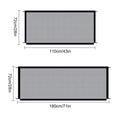 Pet Dog Barrier Fences Pet Isolated Network Folding Breathable Nylon Mesh Pet Isolated Network Stairs Gate Safety Fence 2 Sizes Black 72x110cm