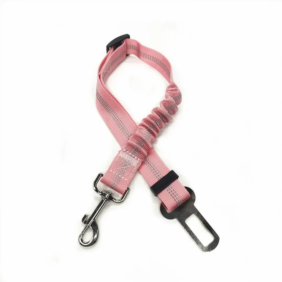 Dog Seat Belt | Quick Release Pet Safety Belt for Car Travel 46-Light Pink