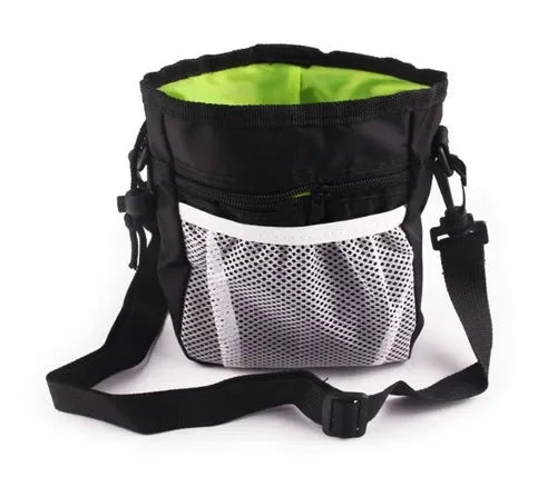 Portable Foldable Dog & Cat Training Treat Pouch Waist Bag – Hands-Free Oxford Snack Carrier (18 x 14 x 6 cm / 7.1 x 5.5 x 2.4 in) Black China Mainland