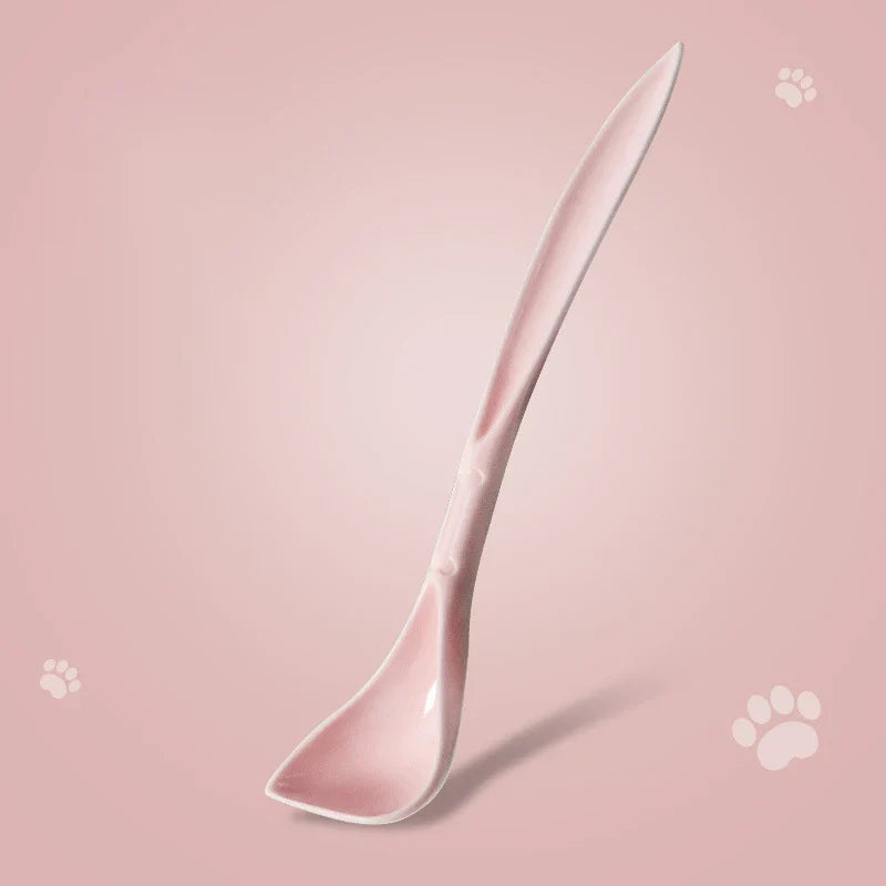 Portable Silicone 2-in-1 Pet Can Lid with Spoon – Food Sealer & Fresh-Keeping Cover for Cats & Dogs (Fits Most Cans) Pink Spoon China Mainland