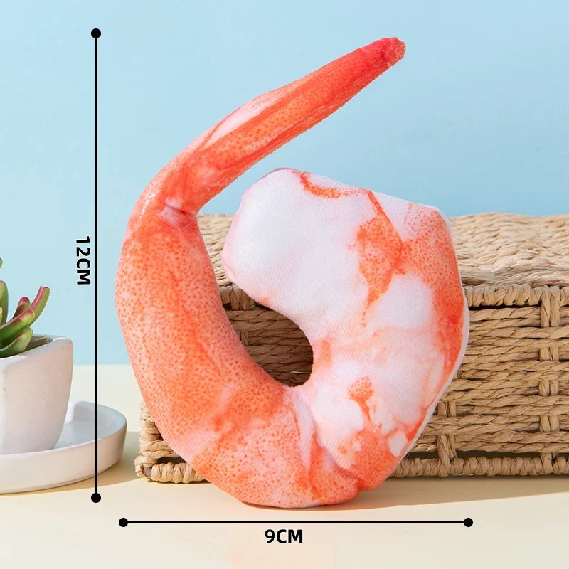 Plush Beer Bottle Dog Chew Toy - Squeaky, Bite-Resistant Interactive Toy for Small to Large Dogs, Teeth Cleaning Shrimp