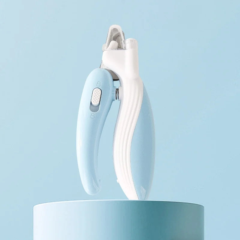 Professional Pet Nail Clippers for Cats & Dogs - Labor-Saving Stainless Steel Trimmer for Small Animals Blue