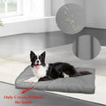 Washable Dog Crate Pad Cover Oxford Cloth Waterproof Dog Bed Cover for Puppy Kitten Replacement Pet Supplies (Only Covers) Light gray