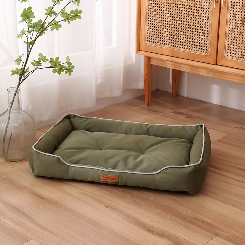 Large Dog Bed Waterproof Dog Bed for Big Dogs Summer Cooling Cat Bed Soft Sleeping Pet Mat All Seasons Puppy Mat for Chihuahua Oxford green