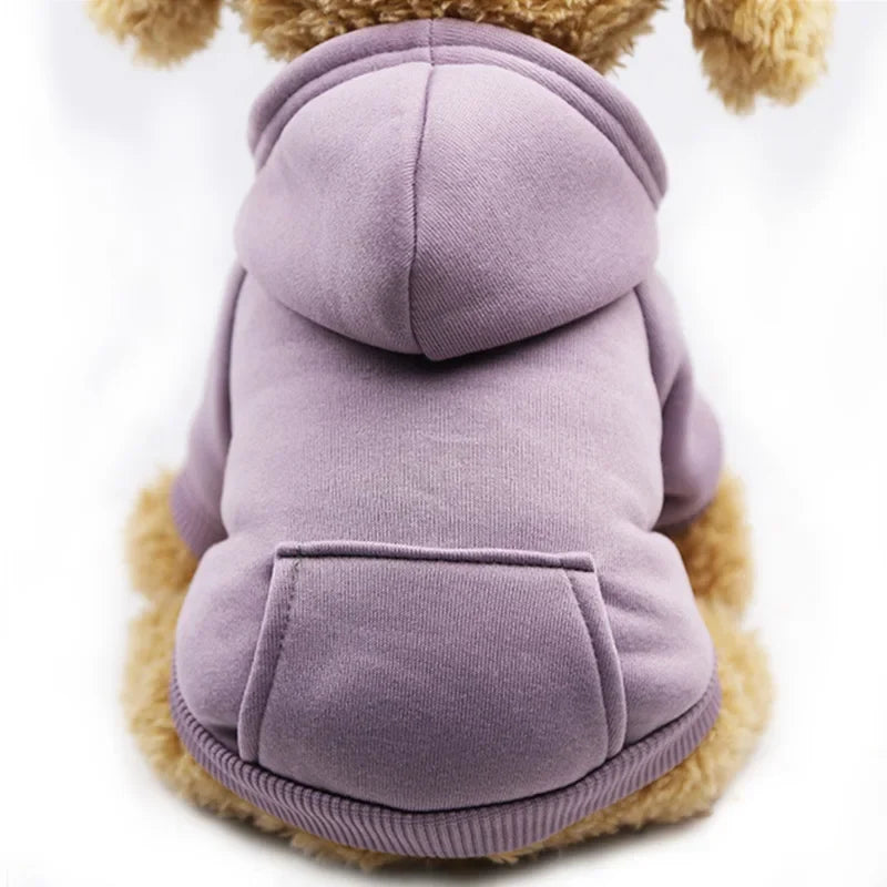 Pet Dog Clothes For Small Dogs Clothing Warm Clothing for Dogs Coat Puppy Outfit Pet Clothes for Large Dog Hoodies Chihuahua 45 Purple
