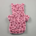 Pet Warm Clothes for Dog Cat Puppy Jacket with Lovely Ear Hat Fuzzy Coat Sweatshirt Dog Costume Outfits for Small Medium Dog fo Pink
