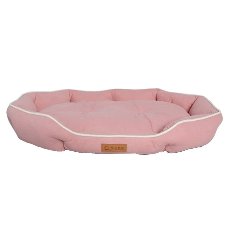 Large Dog Bed Waterproof Dog Bed for Big Dogs Summer Cooling Cat Bed Soft Sleeping Pet Mat All Seasons Puppy Mat for Chihuahua Oval pink