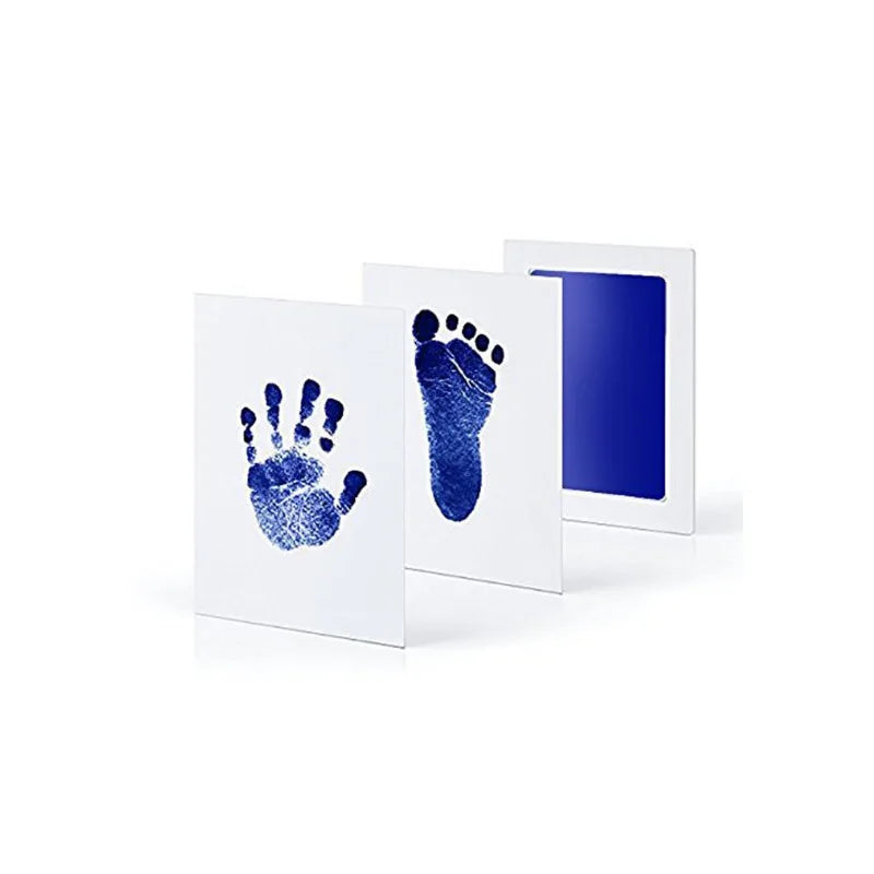 Pet Handprint Footprint Kit | No Touch Ink Pad for Cat Dog Paw Print Keepsake Deep Blue