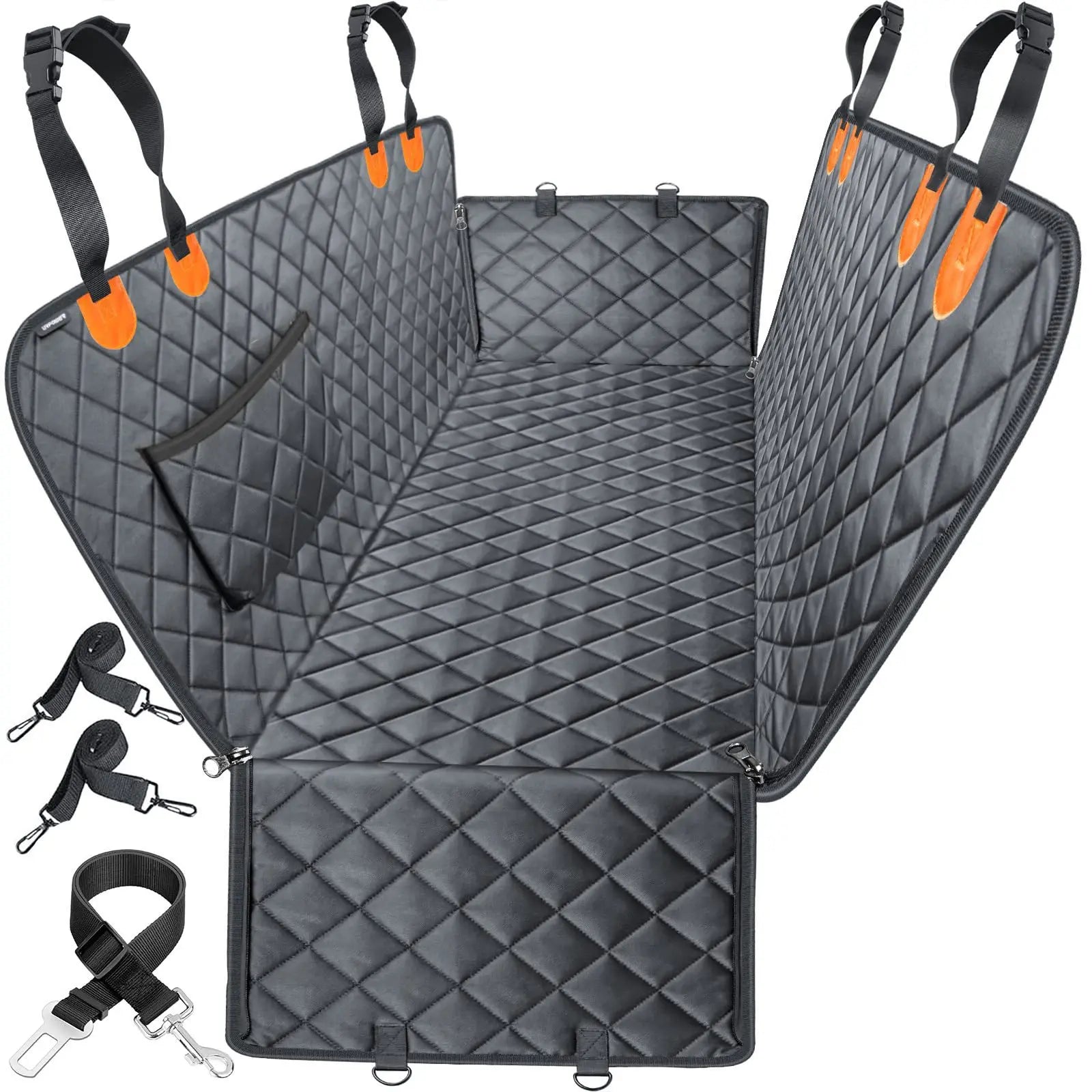 Non Slip Car Pet Pad Waterproof Dog Bed Travel Cushion for Backseat Comfort 1 600D