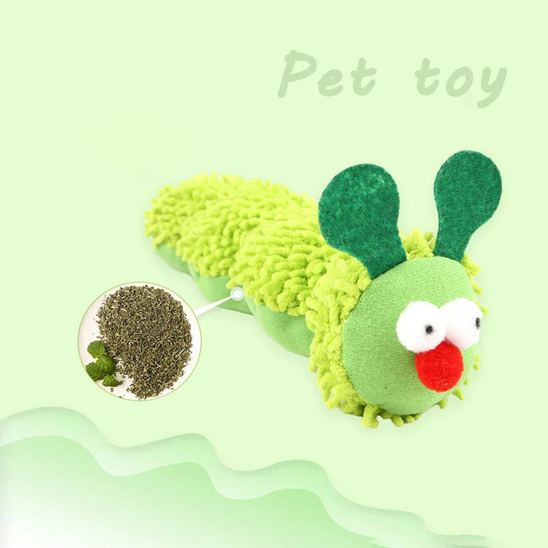 Caterpillar Catnip Chew Toy for Cats – Silvervine Molar & Teaser Toy