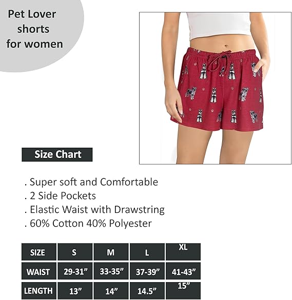 Schnauzer Pajama Shorts - Soft!