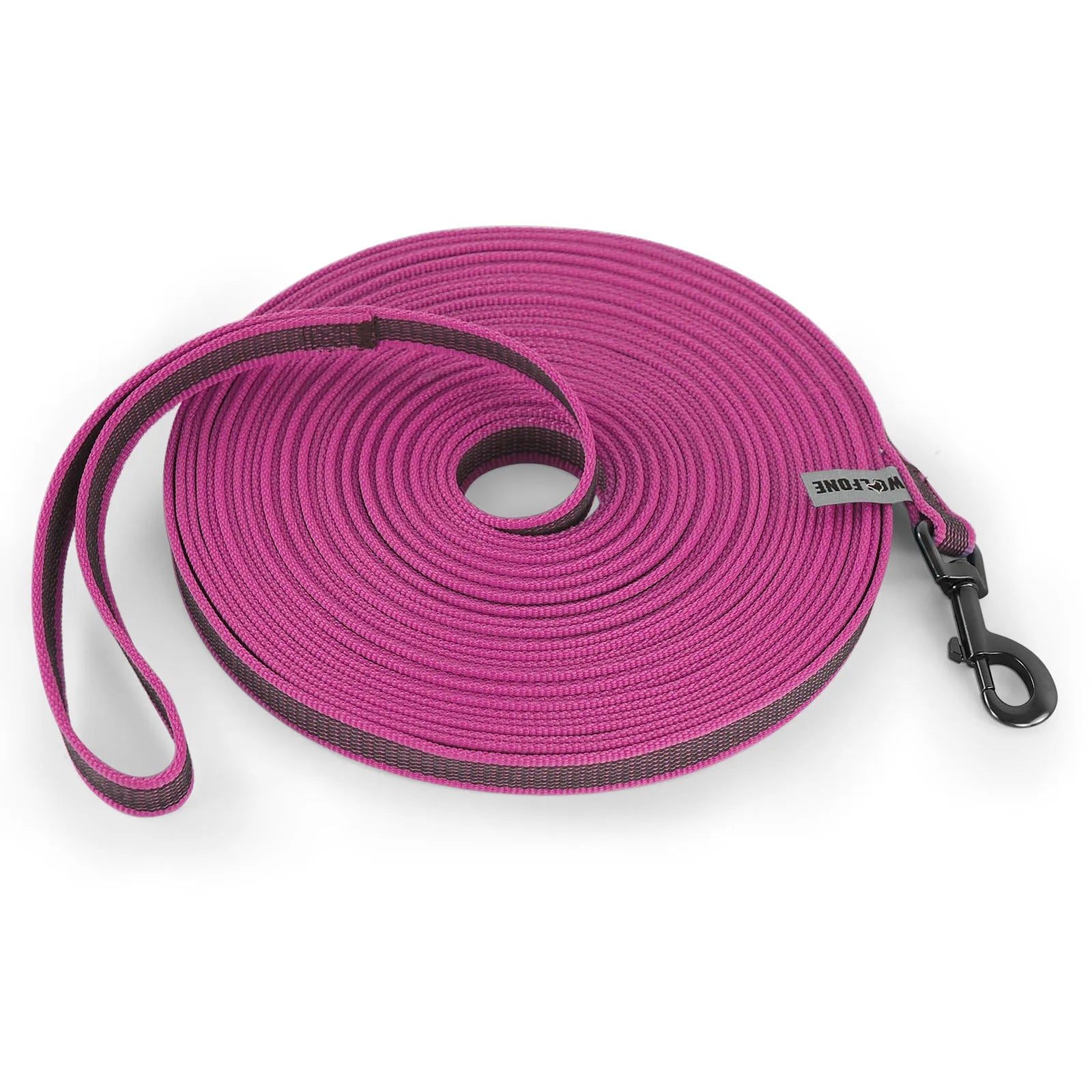 Adjustable Long Dog Leash – 1.5m/2m/3m/5m/10m/15m (4.9–49.2 ft) Lightweight Fiber Training Lead with Buckle, Personalized LS Pink