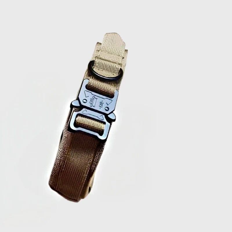 Tactical Dog Collar Adjustable Nylon Dog Supplies With Heavy Duty Metal Buckle Durable Training Collar For Medium And Large Dogs