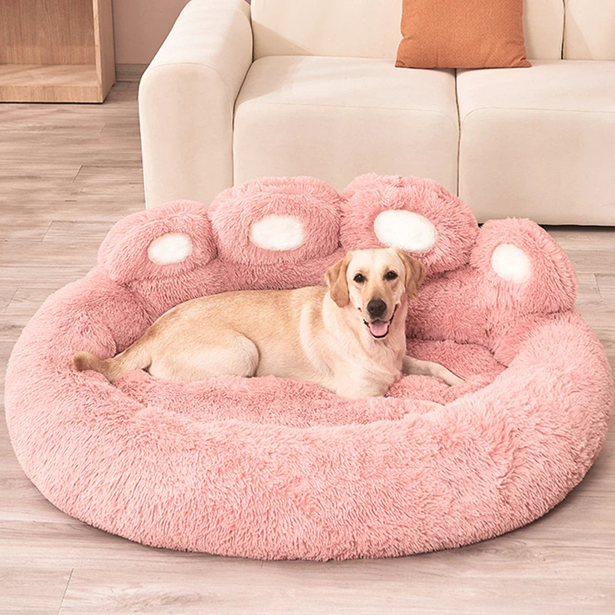 Fluffy Winter Pet Bed Large Plush Dog & Cat Sofa Bed Kennel Mat Cozy Puppy Basket