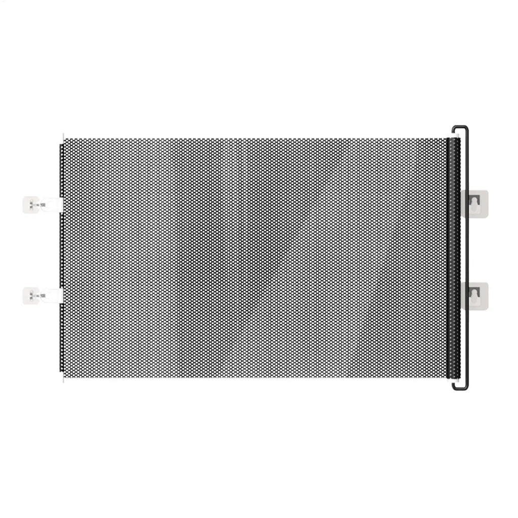 Retractable Pet Gate Dog Retractable Gate No-Drill Childproof Net Fence Cat Baffle for Indoor Staircase Patio Fireplace Deck