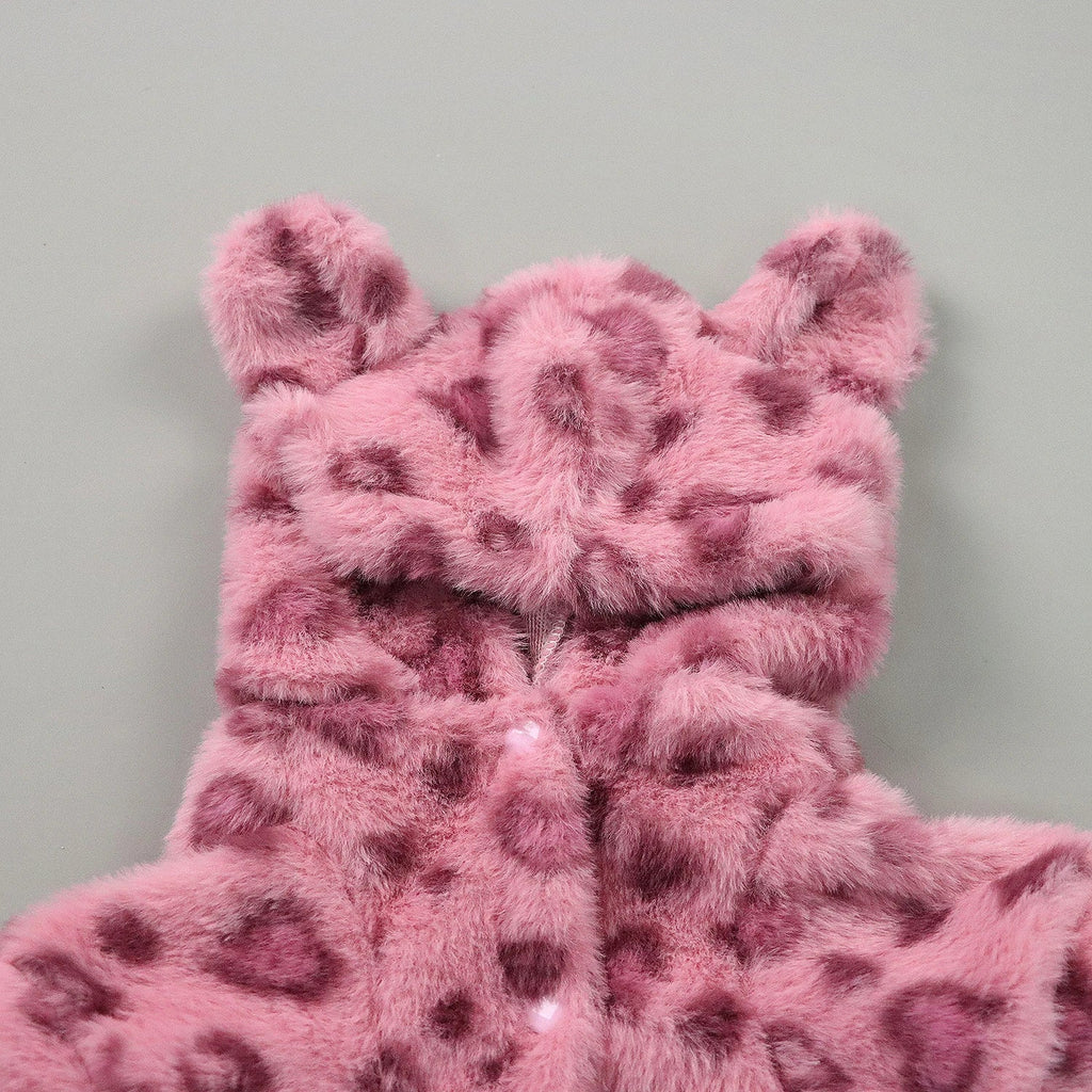 Pet Warm Clothes for Dog Cat Puppy Jacket with Lovely Ear Hat Fuzzy Coat Sweatshirt Dog Costume Outfits for Small Medium Dog fo