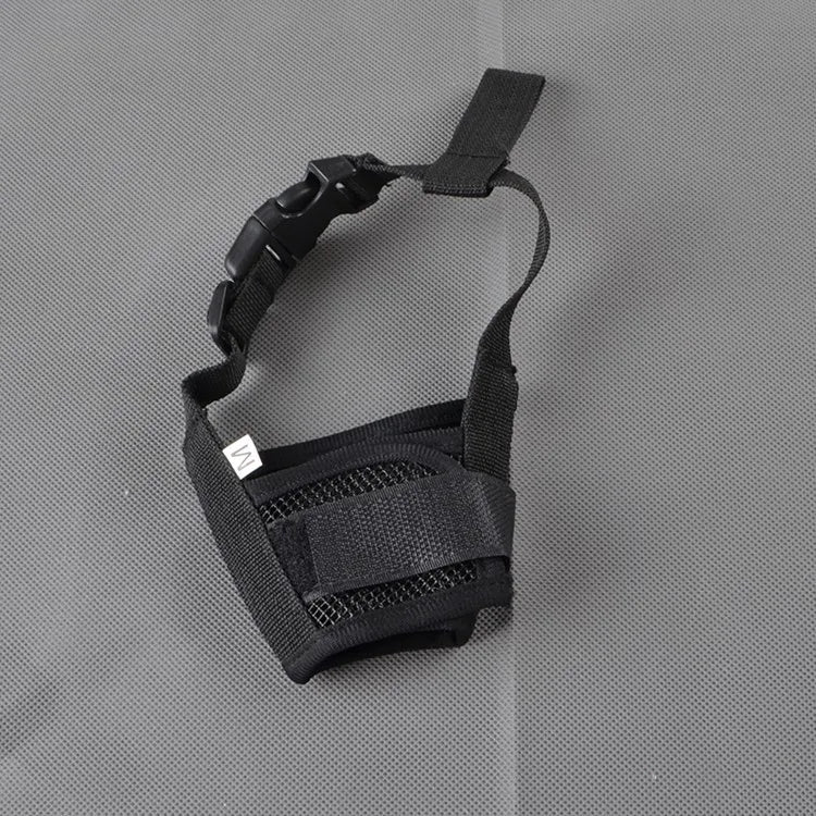 Adjustable Mesh Dog Muzzle for Small and Large Dogs | Breathable Anti Barking Pet Muzzle with Nylon Straps black