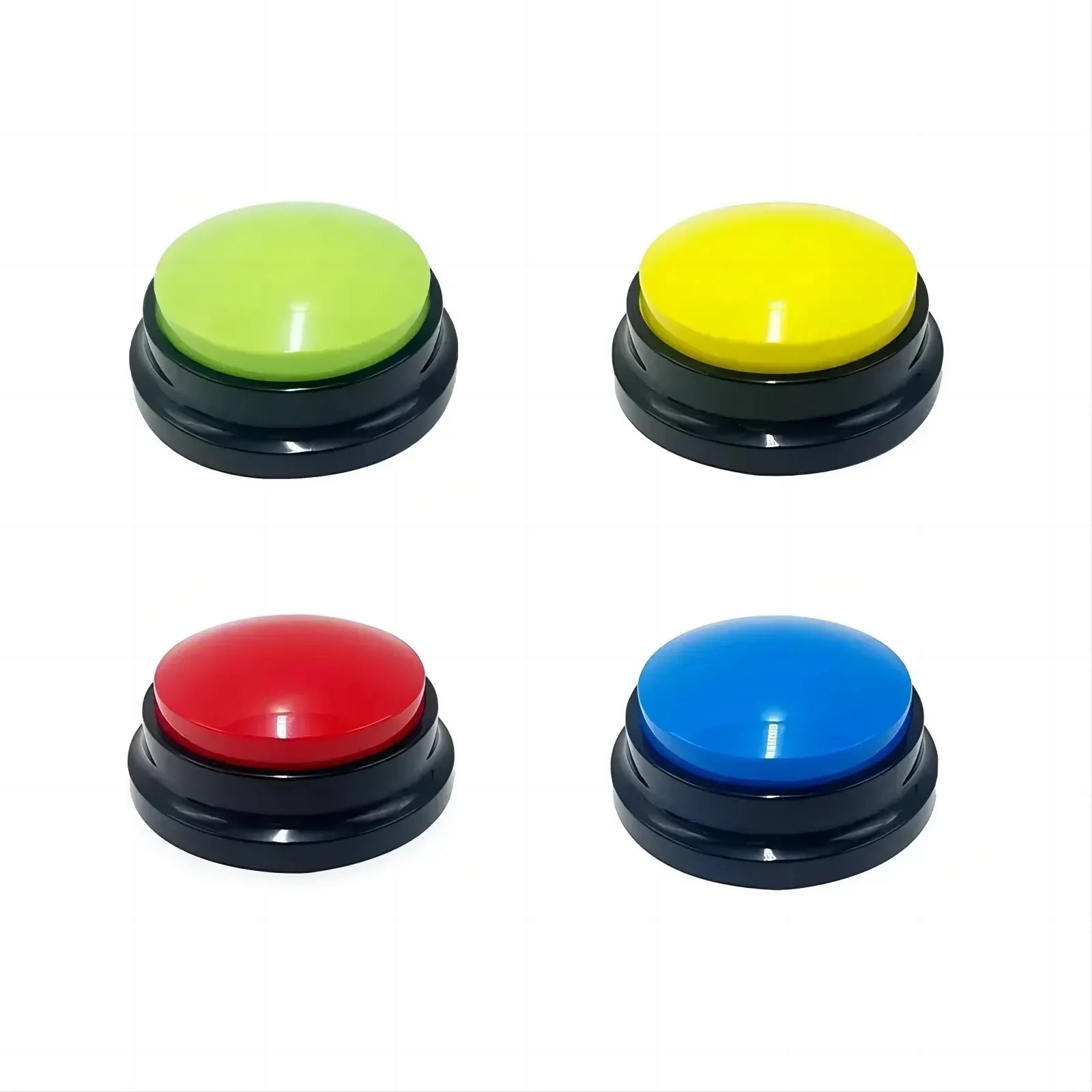 Dog Communication Buttons Voice Recording Button for Pet Training Buzzer 30 Second Record Playback Funny Gift for Talking Pet 4PCs