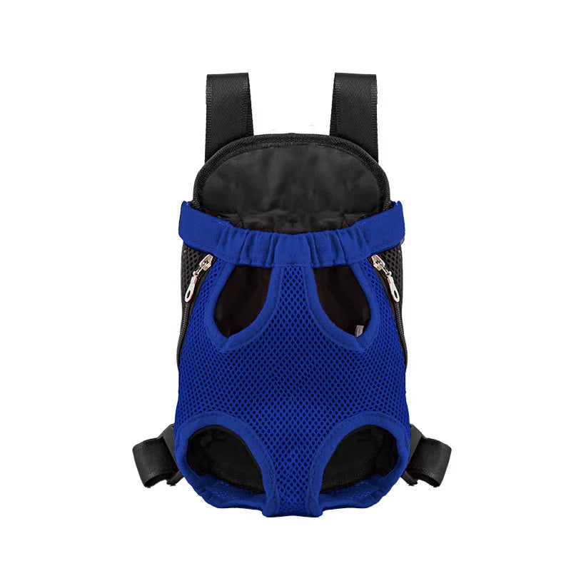 Breathable Double-Shoulder Pet Carrier Backpack — Portable Mesh Front/Back Travel Carrier for Small Dogs & Cats