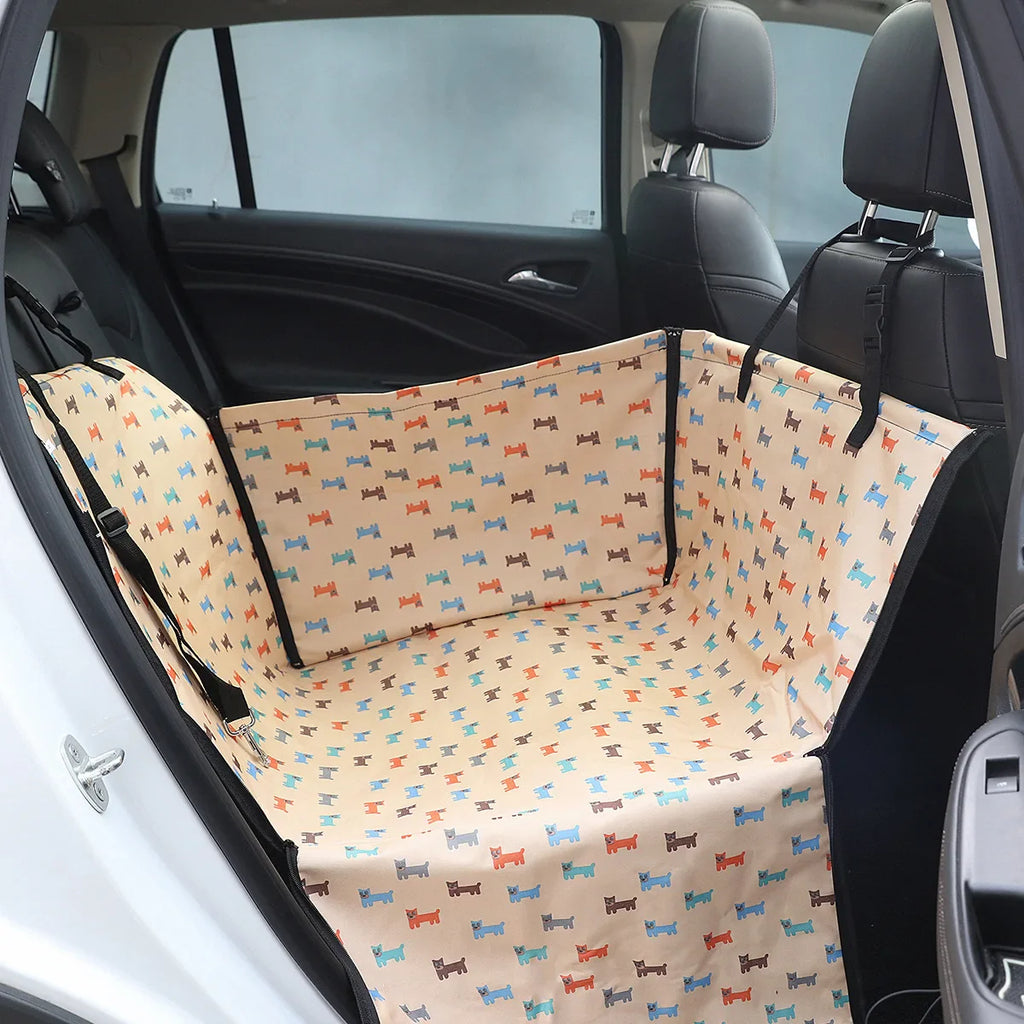 Pet Car Seat Cover Hammock for Dogs & Cats Waterproof Rear Bench Protector 60x35x53 cm (23.6x13.8x20.9 in)