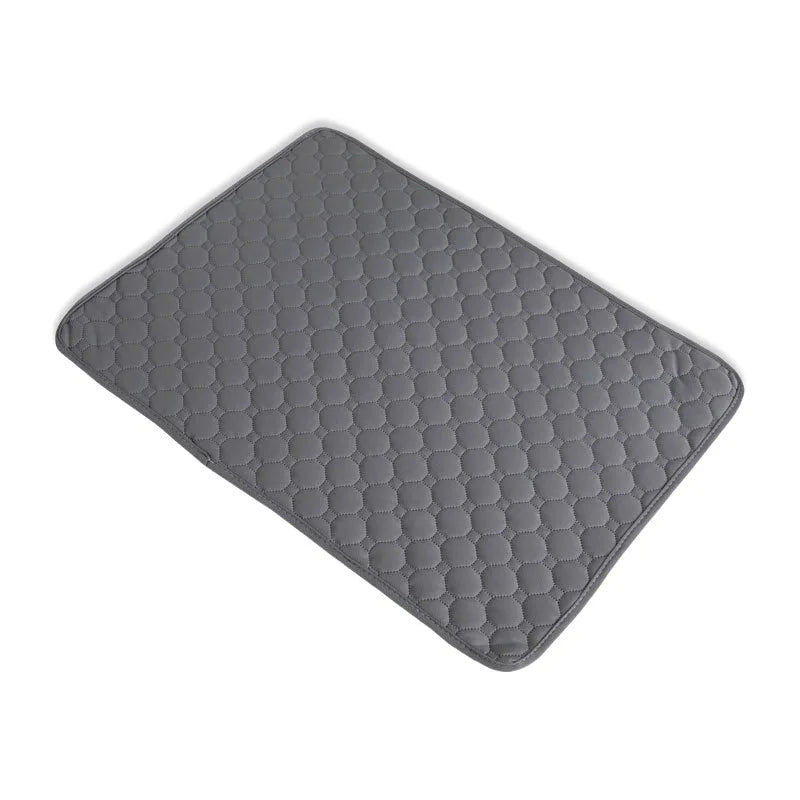 Reusable Waterproof Dog Crate Mat Washable Pet Pee Pad Breathable Kennel Bedding Blanket For Puppy And Large Dogs Gray Pee Pad