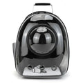 Transparent Bubble Pet Backpack — Breathable Space Capsule Carrier for Cats & Small Dogs, PVC Window & Side Mesh, Zipper Closure
