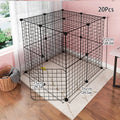 Pet Fence Dog Cage Indoor Encrypted Iron Mesh Fence Cat Cage Free Splicing Rabbit Guinea Pig Chinchilla Fence SL178-B20 DIY Cage