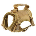 Tactical Puppy Harness For Small Dogs Adjustable Cat Harnesses Vest For Military Service Dogs Training Kitten Cat Accessories Brown harness