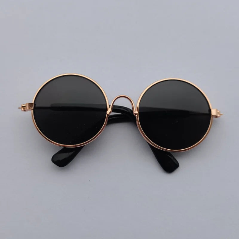 Non-Slip Pet Sunglasses for Cats and Small Dogs, Cute Cat Glasses Cosplay Photo Props Style 7 M