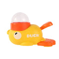 Pet Cat Dog Automatic Intelligent Interactive Food Dispenser with Little Yellow Duck Design Anti-slip Bottom Pet Feeder Yellow