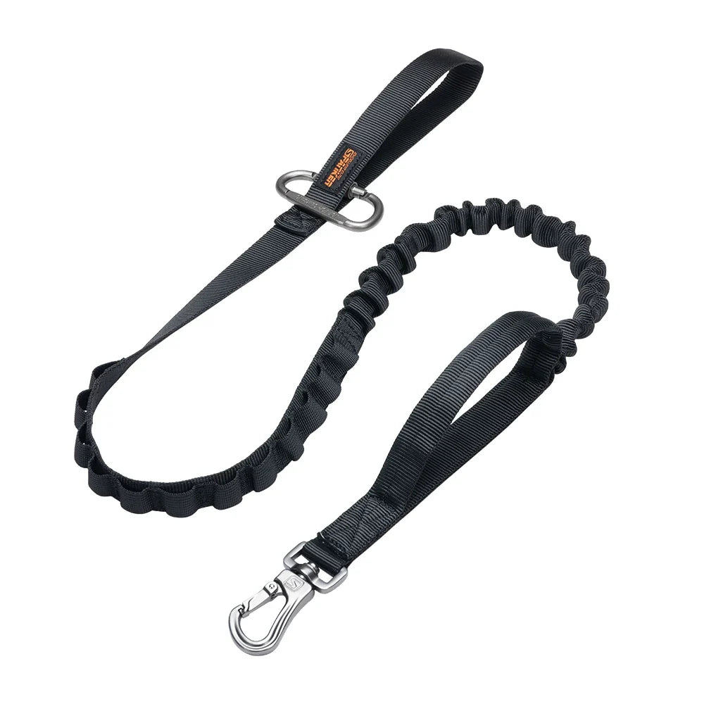 Tactical Dog Leash Durable Bungee Leash Pet Nylon Walking Training Leash For Medium Large Dogs German Shepard BLK China Mainland