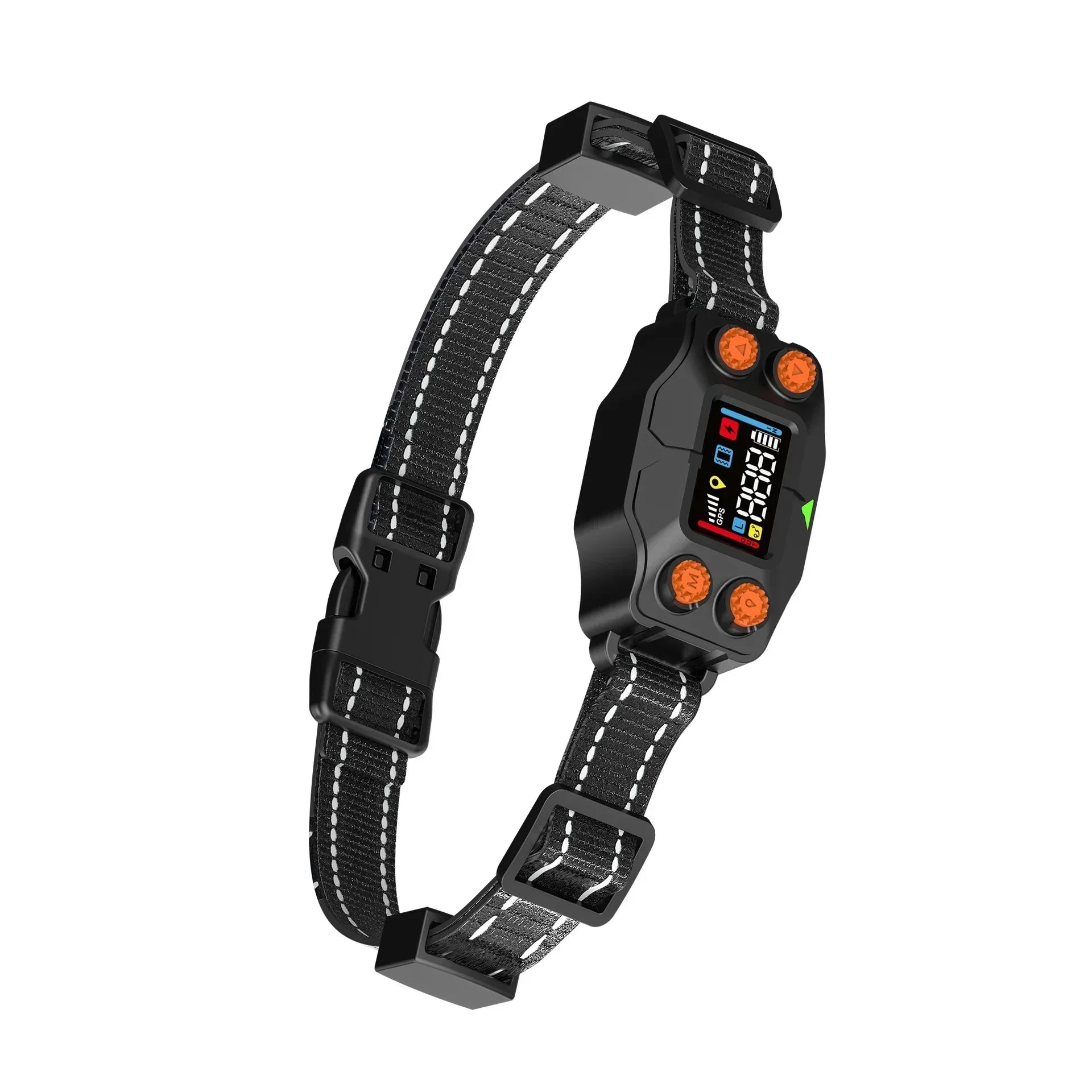 New Upgrade Smart GPS Wireless Dog Fence, Pet Training Collar,Electronic Fence,Invisible Virtual Outdoor Waterproof OLED Screen Black China Mainland