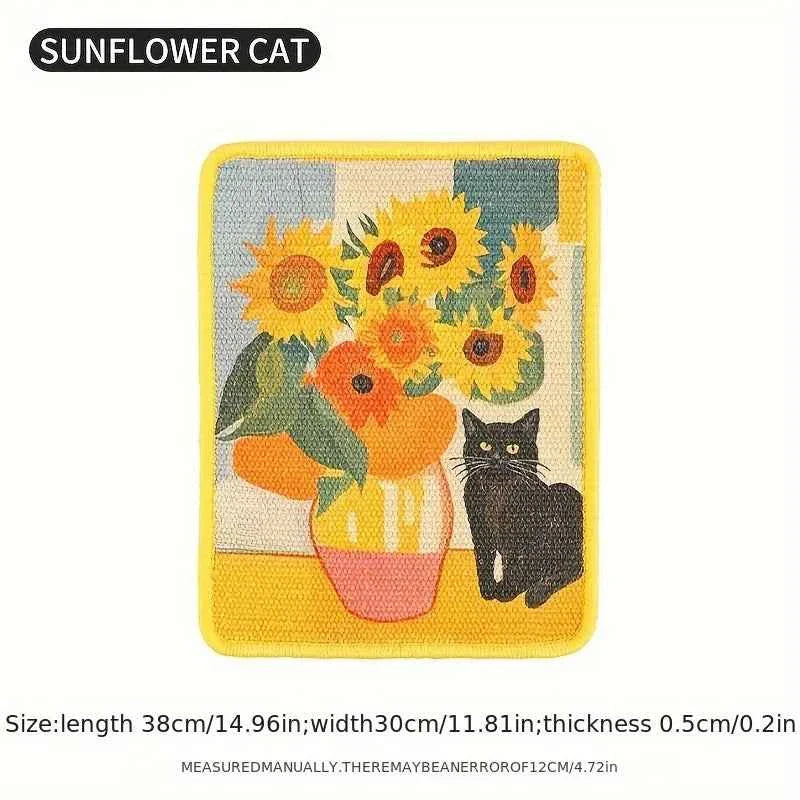 Wall Mounted Cat Scratching Mat – Durable Fabric Claw Board with Space-Saving Design