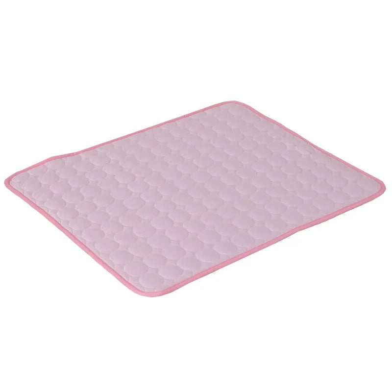 Dog Cooling Mat Summer Pet Cold Bed Extra Large For Small Big Dogs Pet Accessories Cat Durable Blanket Sofa Cat Ice Pad Blanket Pink