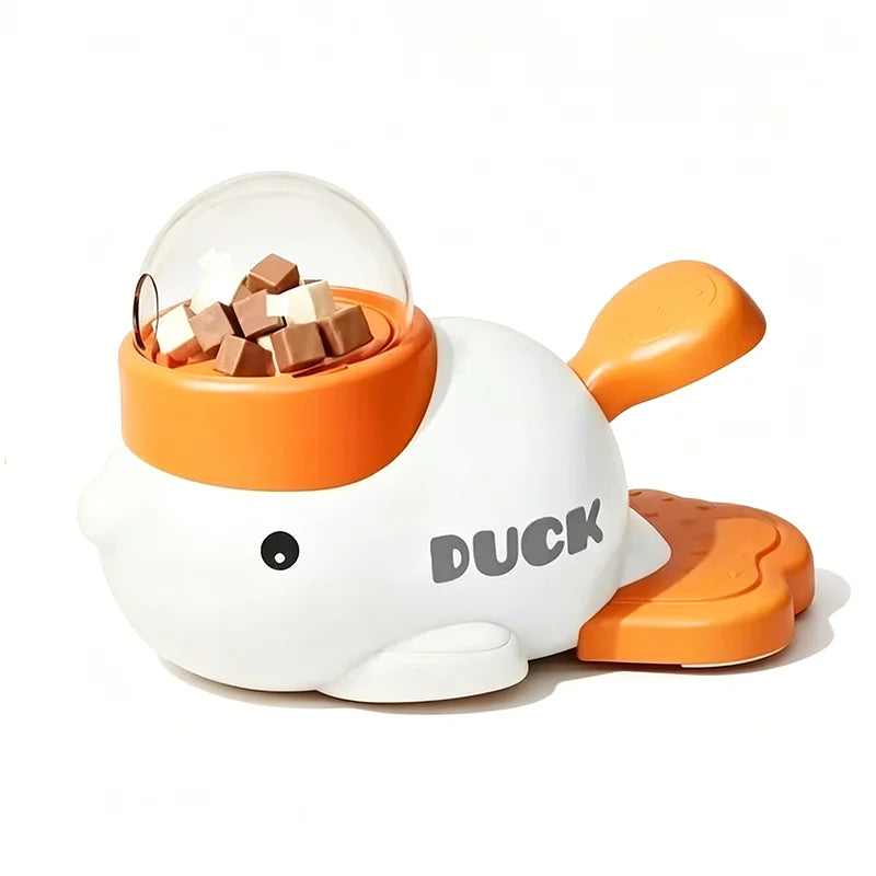 Interactive Cat Dog Toy Automatic Food Treat Dispenser Slow Feeder Puppy Training Game Toy Indoor Boredom Relief Pet Daily Gifts White